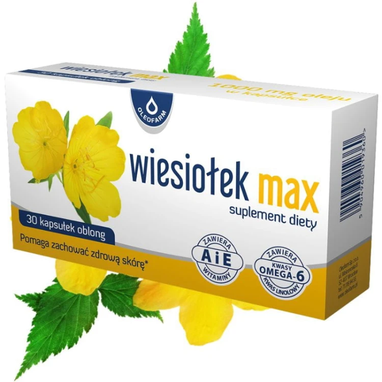 Wiesiołek MAX 1000mg 30 kaps.