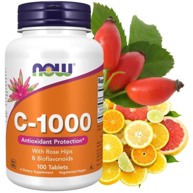 Witamina C-1000 z bioflawonoidami i dziką różą 100 tabl.