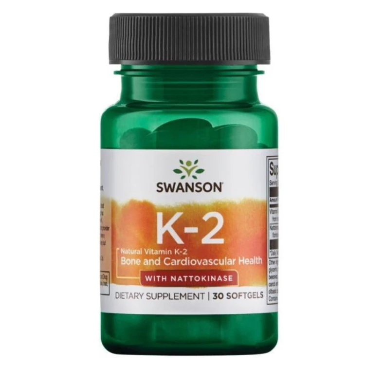 Witamina K-2 &amp; Nattokinaza 30 kaps.