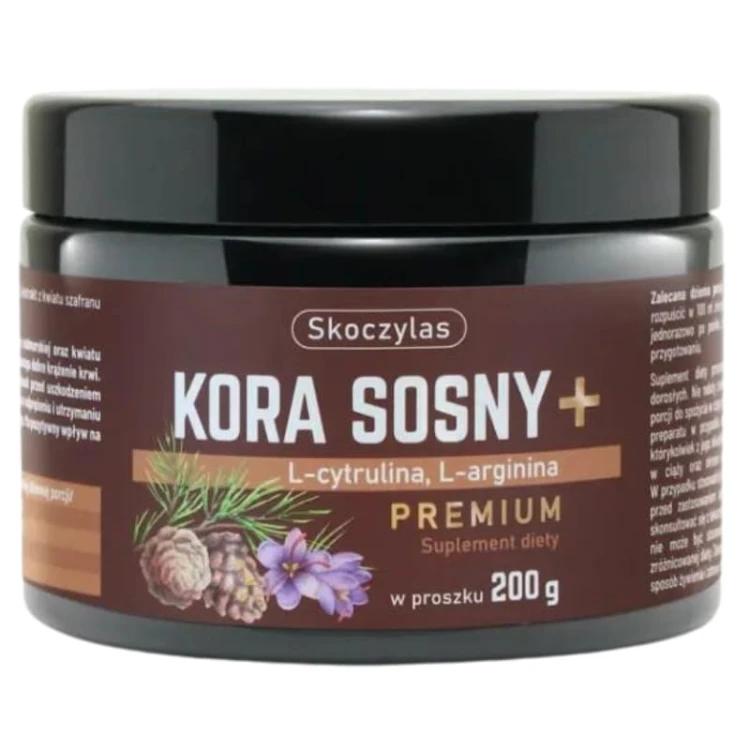 Skoczylas Kora sosny + L-cytrulina + L-arginina PREMIUM 200g