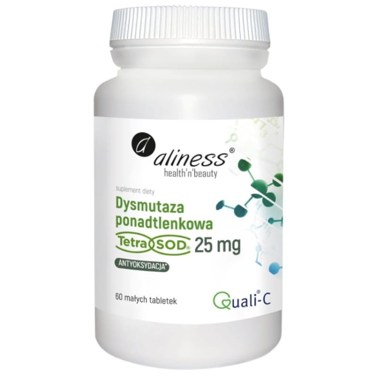 Dysmutaza ponadtlenkowa (Tetra Sod) 25mg 60 tabl.