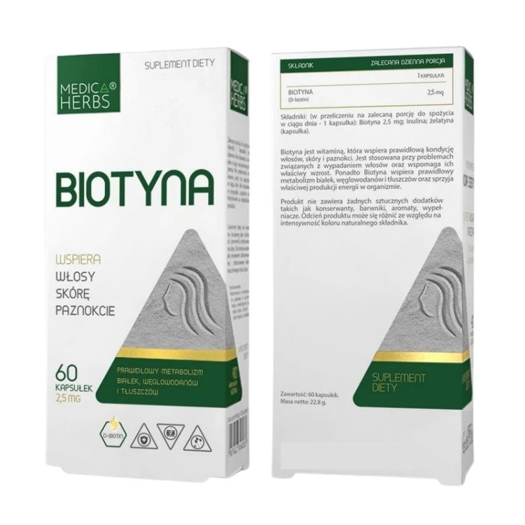 Biotyna 2,5mg 60 kaps.