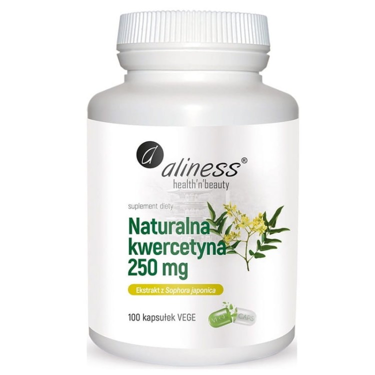 Kwercetyna naturalna 250mg 100 kaps.
