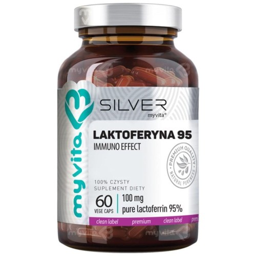 Silver Pure 100% Laktoferyna 100mg 60 kaps.