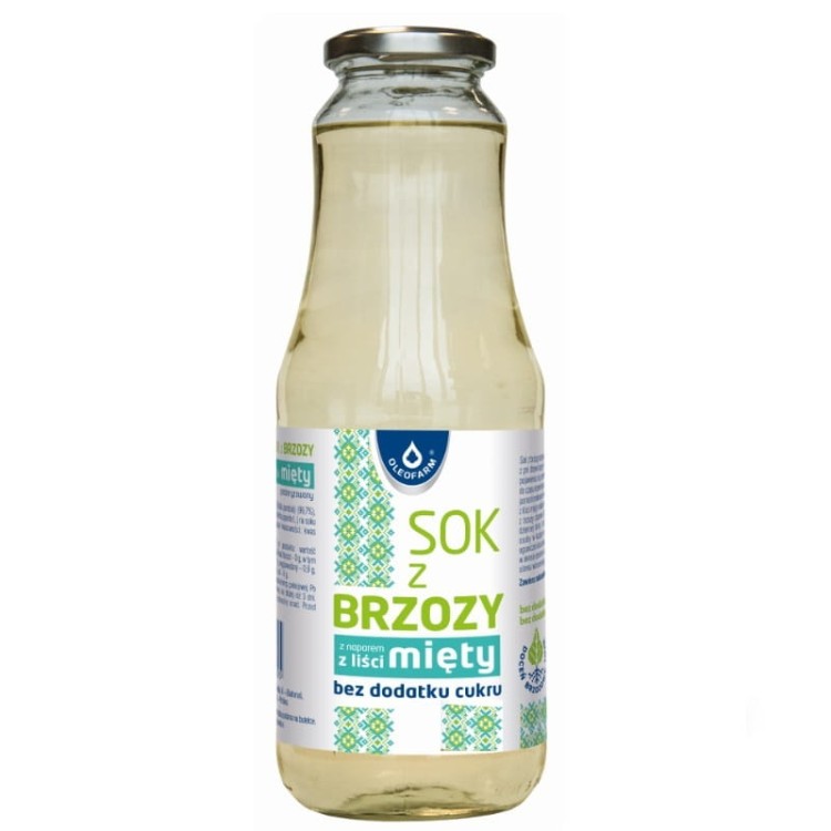 Sok z brzozy z miętą bez cukru 990ml