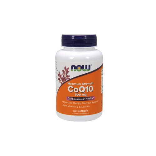 Koenzym Q10+ Lecytyna sojowa + Witamina E 600mg 60 kaps.