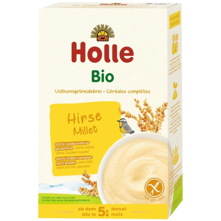 Holle Bio Kaszka jaglana pełnoziarnista bezglutenowa od 5 miesiąca 250g
