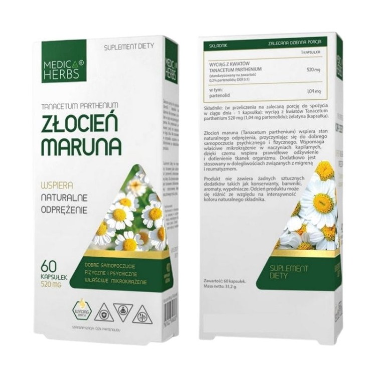 Złocień maruna 520mg 60 kaps.