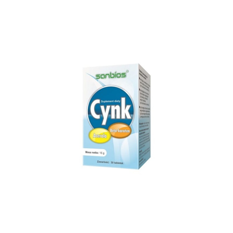 Cynk + Acerola + Beta Karoten 30 tabl.