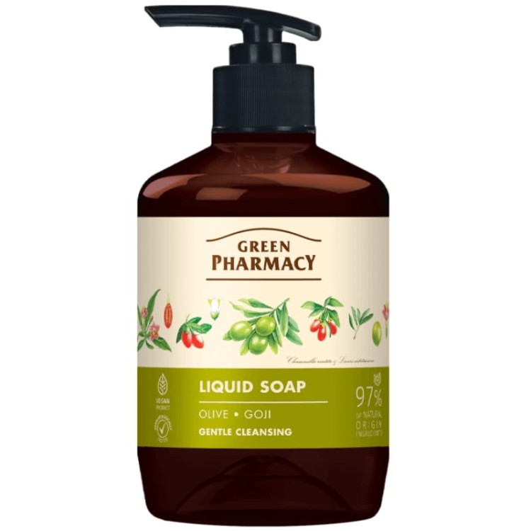 Green Pharmacy Mydło w płynie Oliwka i Goji 460ml