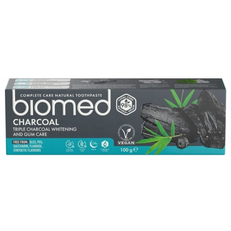 Biomed Pasta do zębów Charcoal Węgiel aktywny 100g