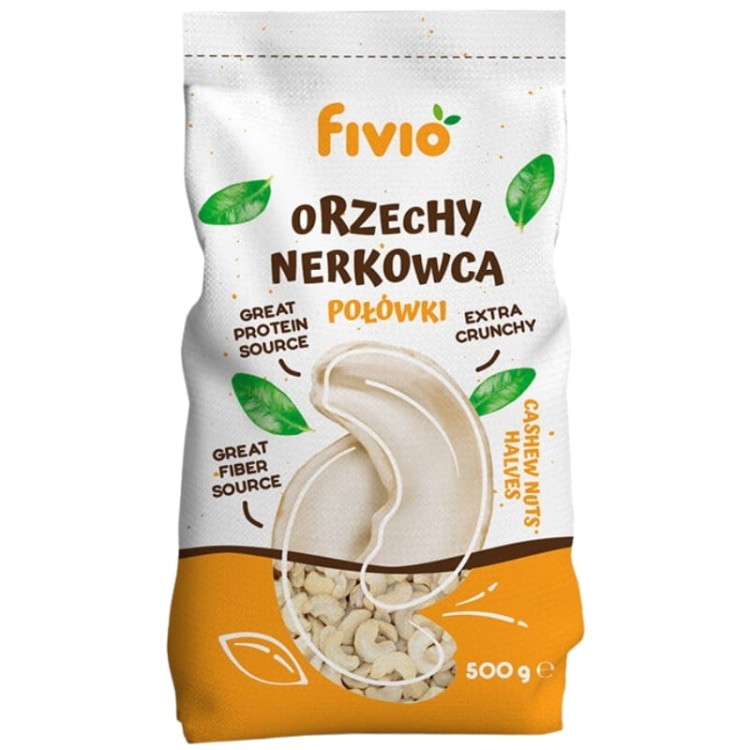 Orzechy nerkowca połówki (Fivio) 500g