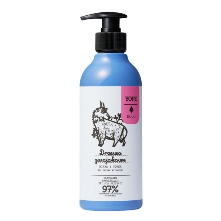 Naturalny żel pod prysznic Drzewo Gwajakowe, mirra i tonka 400ml