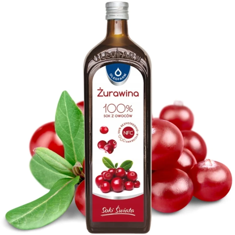 Sok z żurawiny 100% NFC 980ml