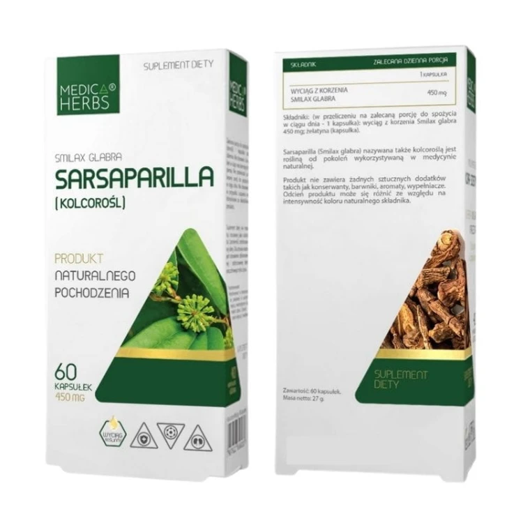 Sarsaparilla (Kolcorośl) 450mg 60 kaps.