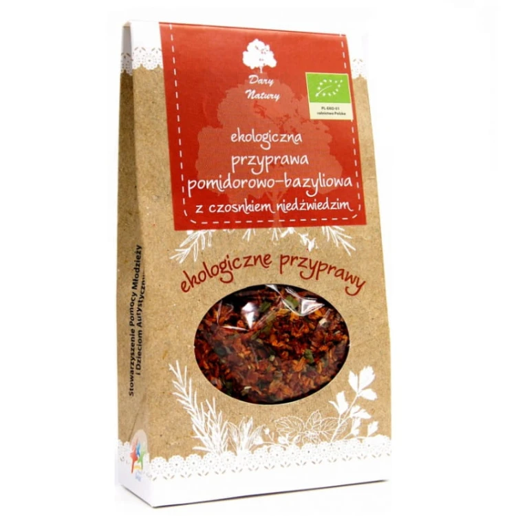 Przyprawa pomidorowo-bazyliowa z czosnkiem niedźwiedzim BIO 40g