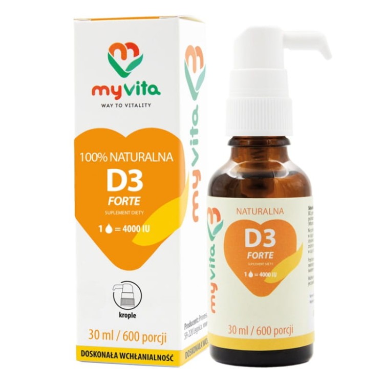 Witamina D3 FORTE 4000IU 30ml