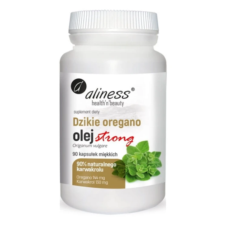 Olej z dzikiego oregano strong 100% 90 kaps.