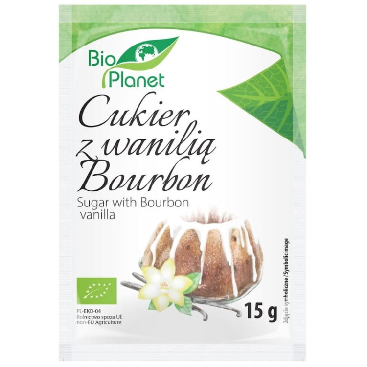 Bio Planet Cukier z wanilią Bourbon BIO 15g