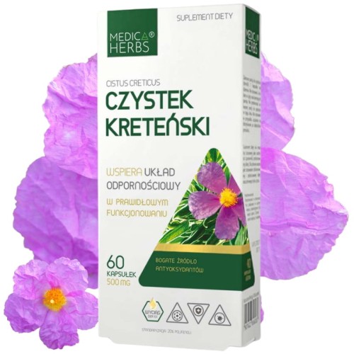 Czystek kreteński 500mg 60 kaps.