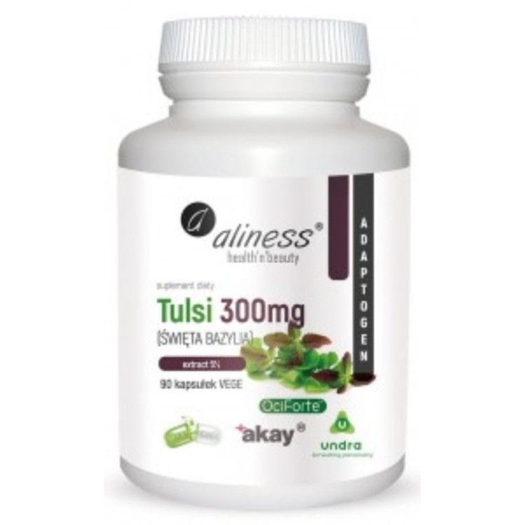 Tulsi (Święta Bazylia) extract 5% 300mg 90kaps.
