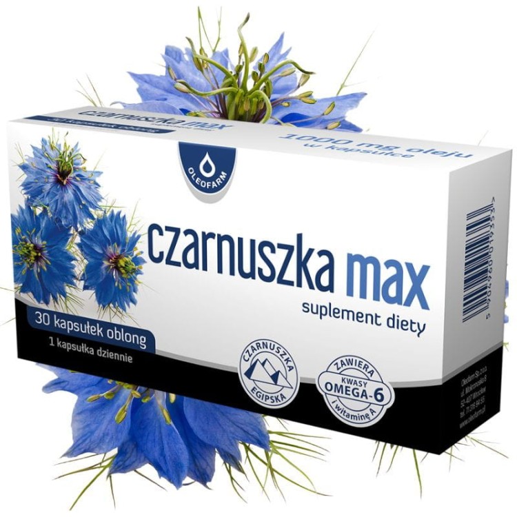 Czarnuszka 1000mg MAX 30 kaps.