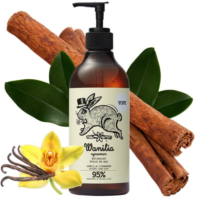 Naturalne mydło do rąk Wanilia i Cynamon 500ml