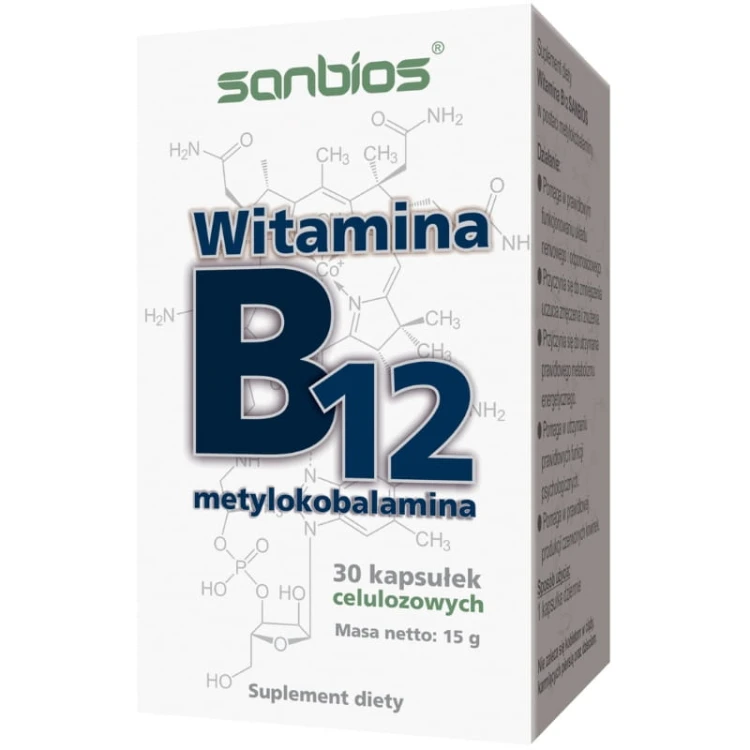 Witamina B12 (Metylokobalamina) 30 kaps.