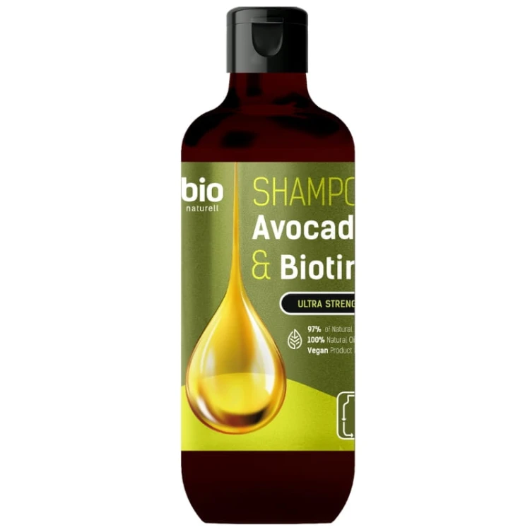 Bio Naturell Szampon do włosów Olej Awokado &amp; Biotyna 355ml