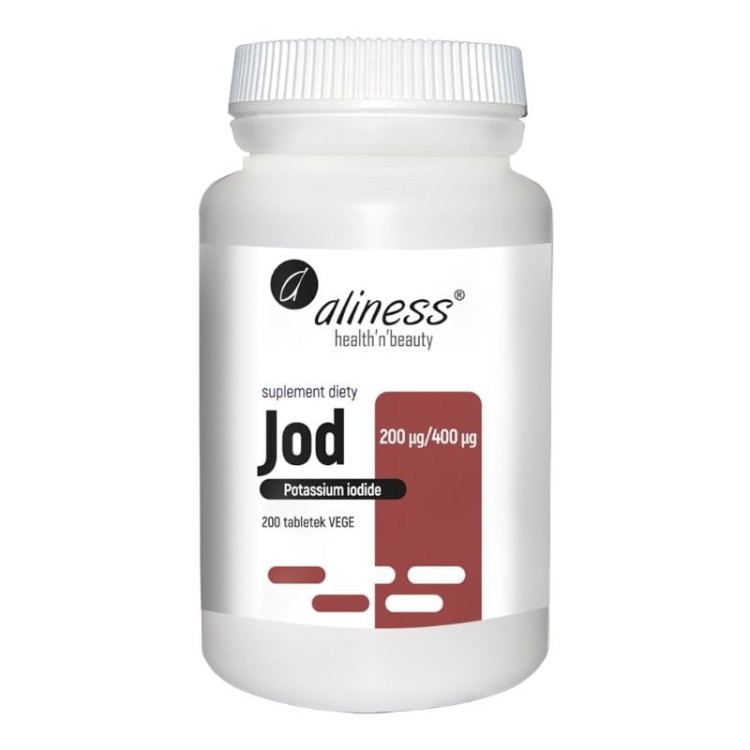 Jod (jodek potasu) 200µg/400µg 200 tabl.