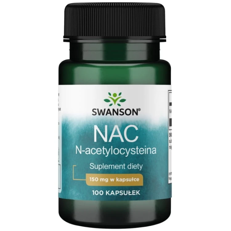 NAC (N-acetylocysteina) 150mg 100 kaps.