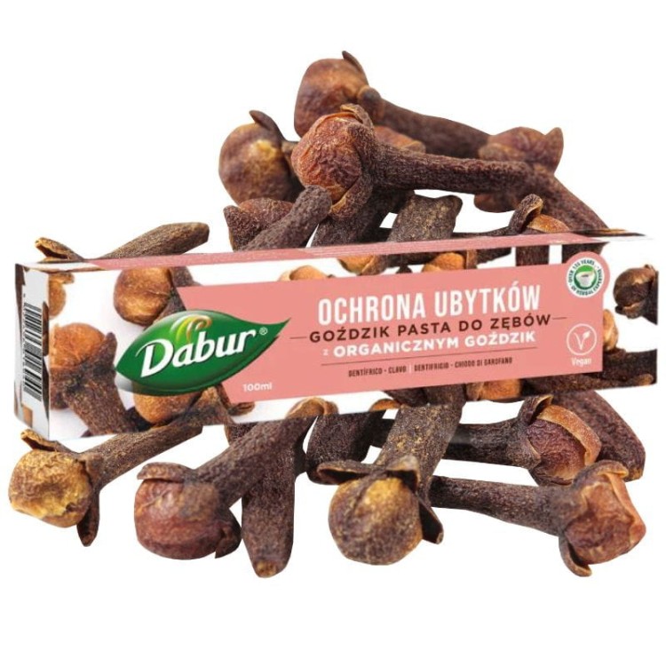 Dabur Pasta do zębów Ochrona ubytków Organiczny Goździk 100ml