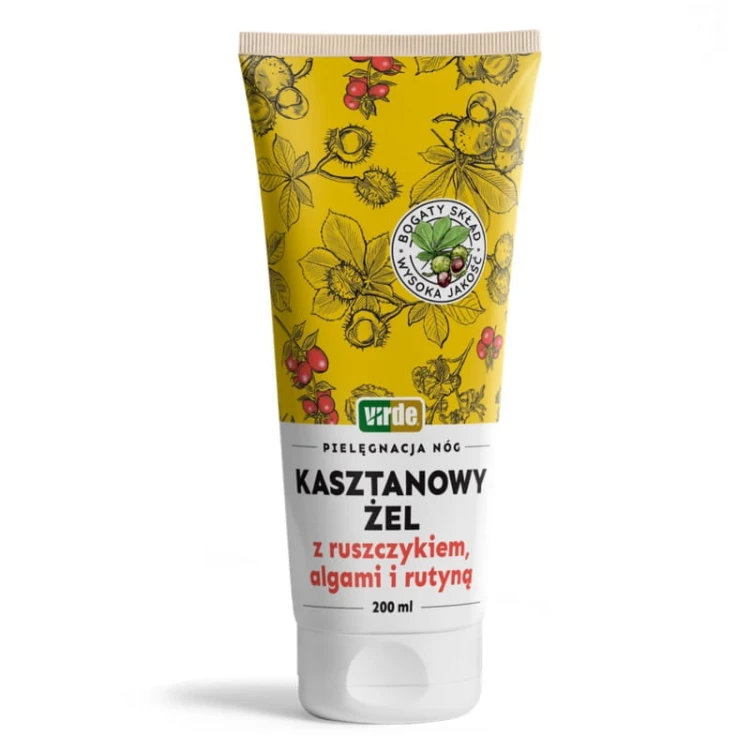 Żel kasztanowy z ruszczykiem, algami i rutyną Pajączki 200ml