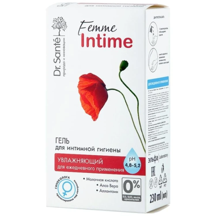 Dr Sante Żel do higieny intymnej Nawilżenie Femme Intime 230ml