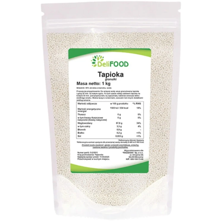 Tapioka granulki (DeliFood) 1000g