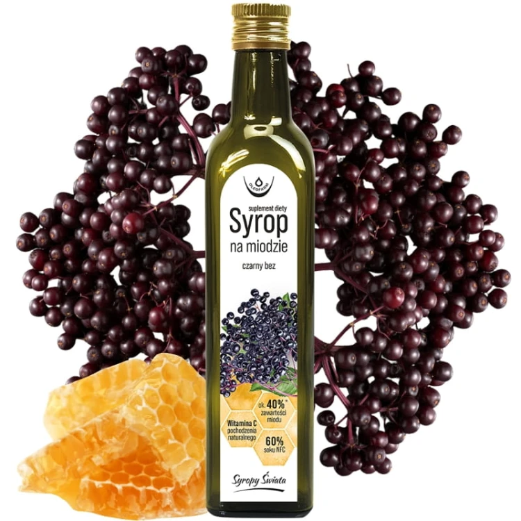 Syrop czarny bez na miodzie 250ml