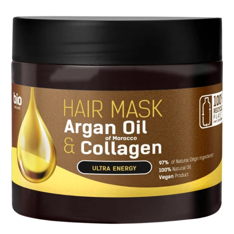 Bio Naturell Maska do włosów Marokański Argan Kolagen Ultra Energia 295ml