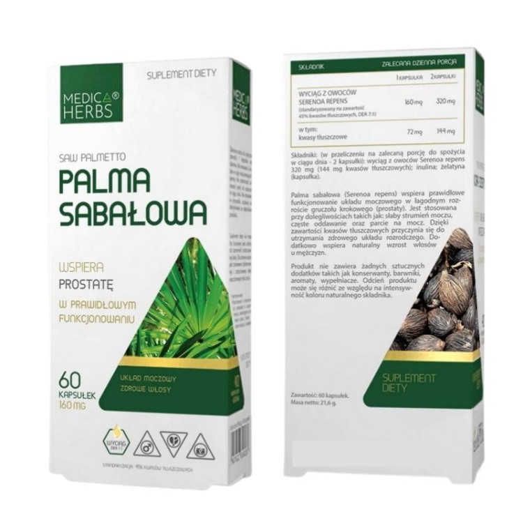 Palma sabałowa 160mg 60 kaps.