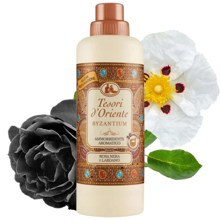 Tesori d'Oriente Płyn do płukania Luksusowy Byzantium Czarna Róża i Labdanum 38 prań 760ml