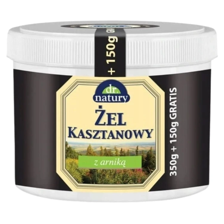Dr.Natury Żel kasztanowy z arniką 350g+150g