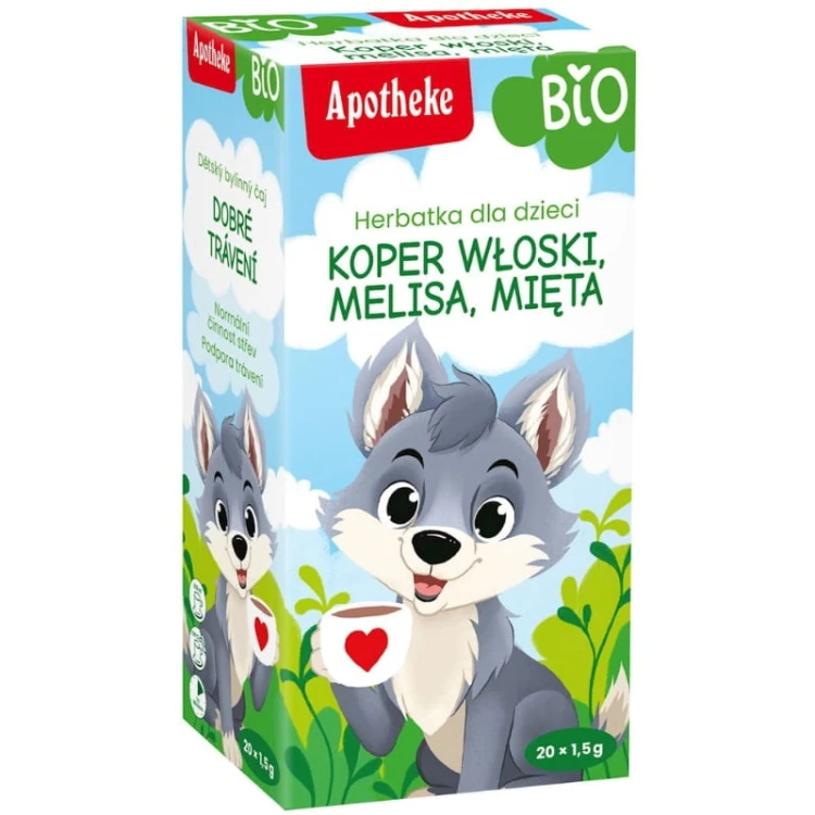 Herbatka Dla Dzieci Koper włoski, melisa, mięta BIO 20x1,5g