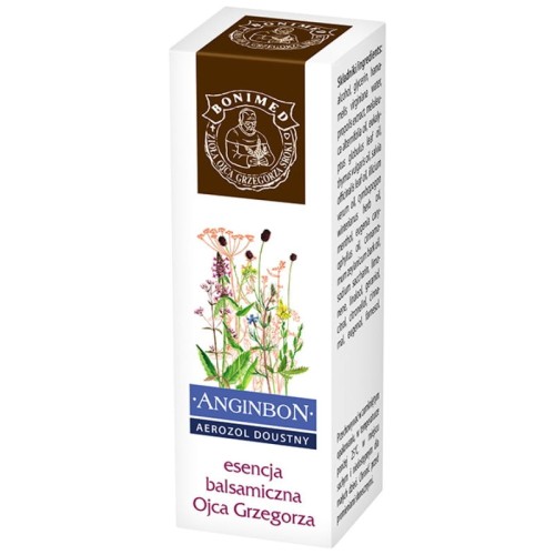 Bonimed Anginbon areozol doustny - esencja balsamiczna Ojca Grzegorza  9ml