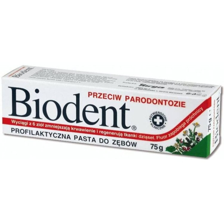 Biodent Pasta do zębów przeciw paradontozie 75g