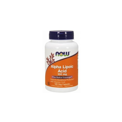 ALA (Kwas Alfa Liponowy) Plus Witaminy C i E 100mg 120 kaps.