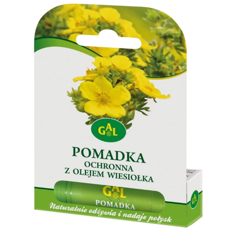 Pomadka ochronna z olejem wiesiołka naturalnie odżywia i nadaje połysk 4,3g