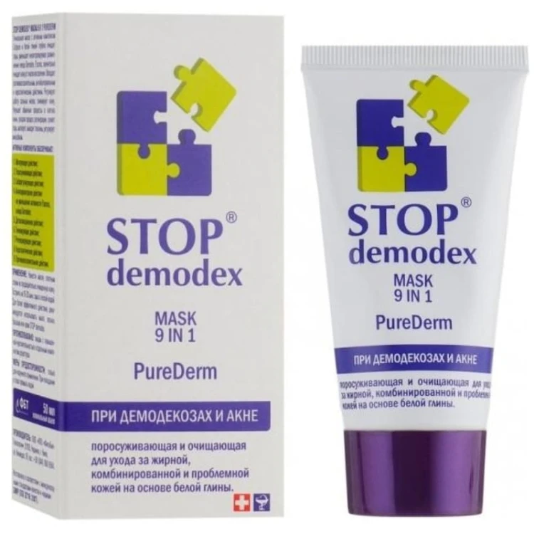 STOP DEMODEX Maseczka do twarzy 9w1 50ml