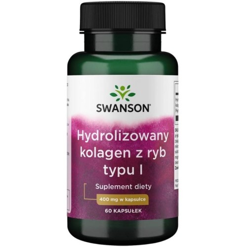 Hydrolizowany kolagen z ryb typu I 400mg 60 kaps.