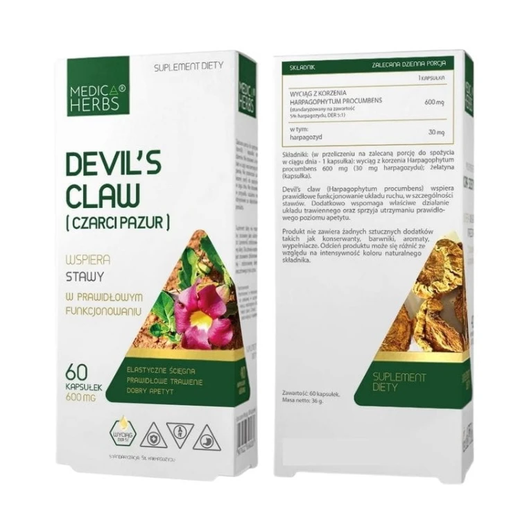Devil's Claw 600mg 60kaps.