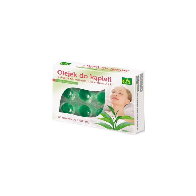 Olejek do kąpieli z drzewka herbacianego 12 kaps.