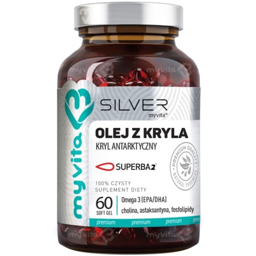 Silver Pure 100% Olej z kryla 60 kaps.